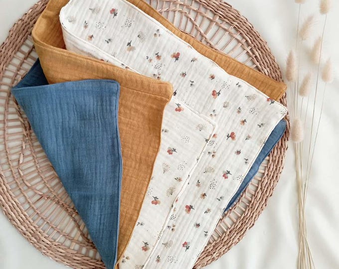 Customizable cotton muslin cloth for newborns