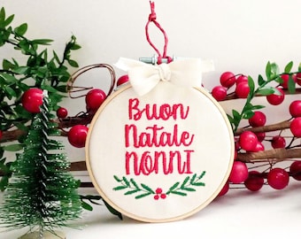 Christmas decoration gift idea for grandparents, bauble to hang on the Christmas tree as a keepsake