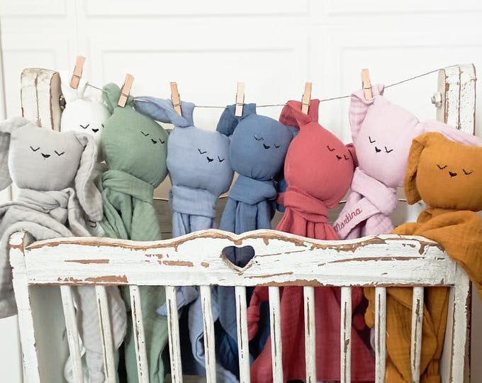 Personalized muslin cotton dou-dou for newborns