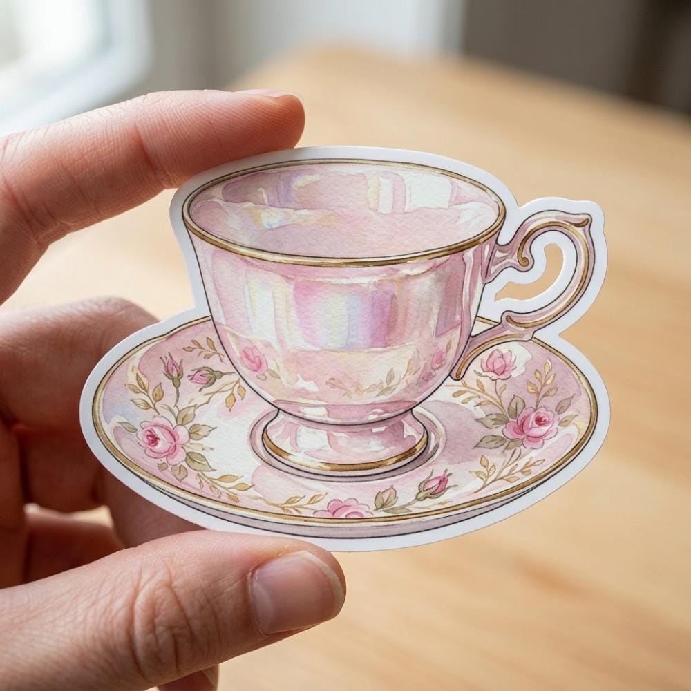 Pink Vintage Stickers - Etsy