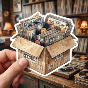 Record Store Stickers - Etsy