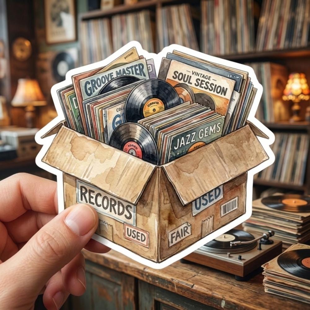 Record Store Stickers - Etsy