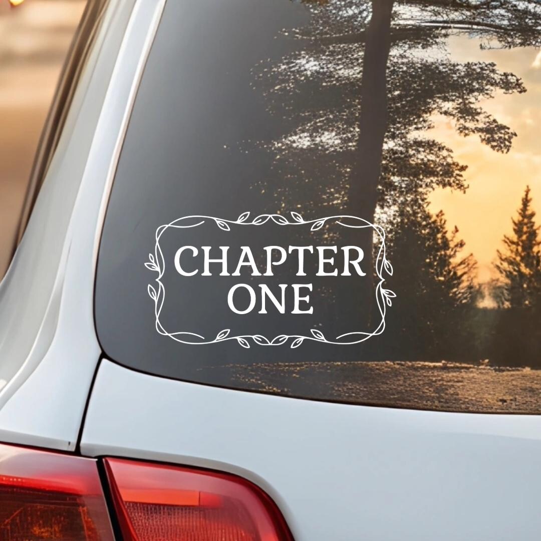 Chapter One Decal | New Beginning Vinyl Sticker for Car Window & Bumper ...