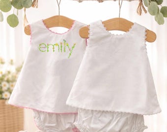 Conjuntos de pañales Baby Swing Back, personalizados, regalo con monograma, conjunto, regalo para bebé,