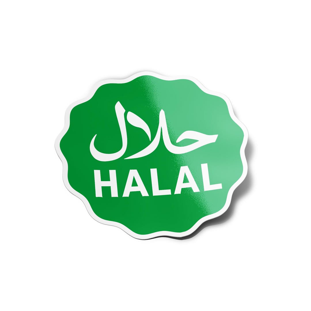 Halal Stickers for Restaurants and Snack Bars - UV & Water Resistant ...