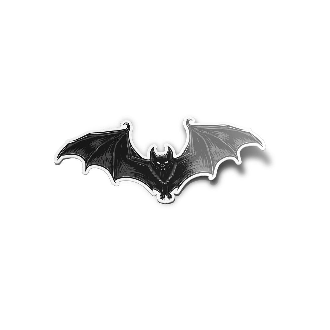 Pack of STICKERS Vinyl Black Bat Water & UV Resistant Gothic Halloween ...
