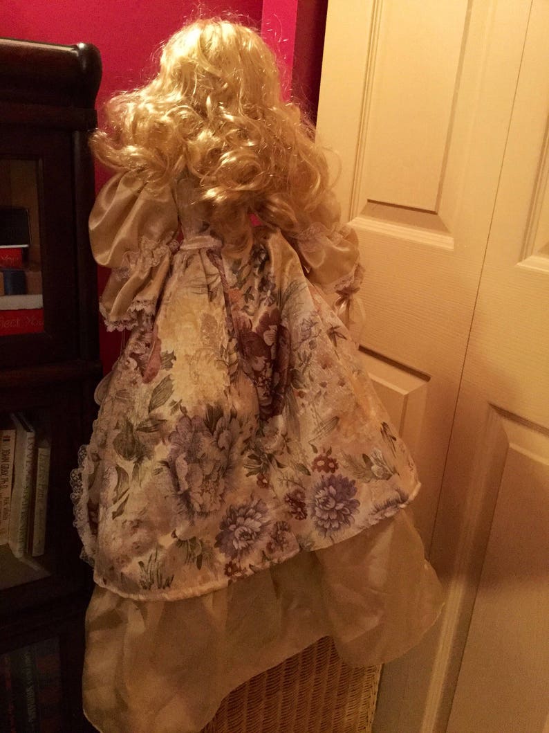 Vintage 24 inch Josephina Porcelain Doll with Stand Etsy