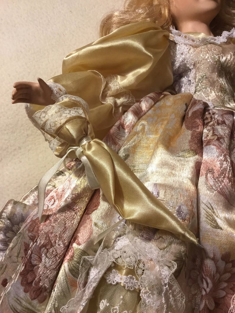 Vintage 24 inch Josephina Porcelain Doll with Stand Etsy