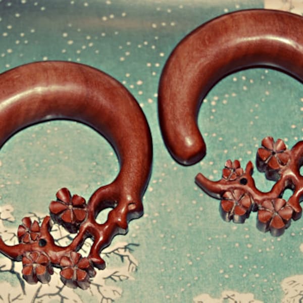 On sale! Ear Plugs Cherry Blossom 5/8"