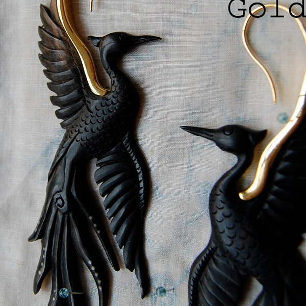 Black Bird Earrings