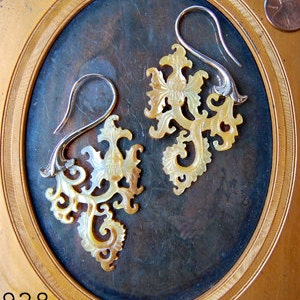 Earrings Paisley with Sterling Silver image 2