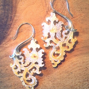 Earrings Paisley with Sterling Silver image 3