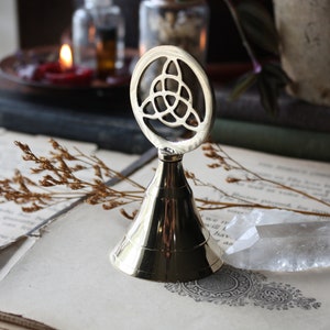 Triquetra Brass Altar Bell