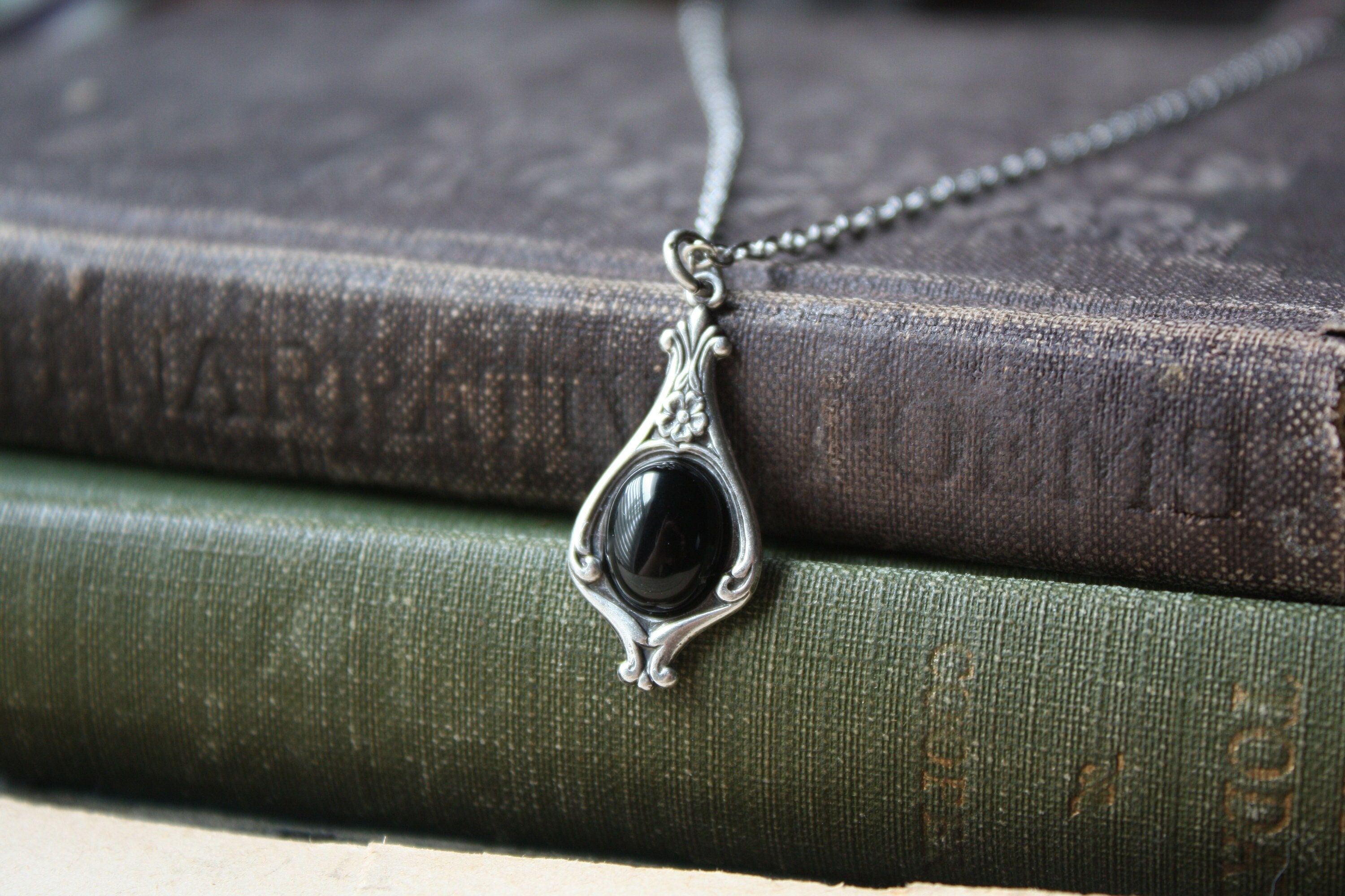 Black Onyx Necklace Etsy Singapore