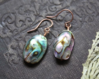 Abalone Earrings | Native Abalone Earrings | Cherokee Artist