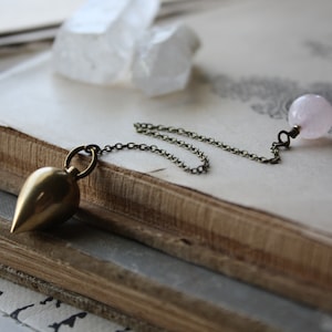 Brass Crystal Pendulum