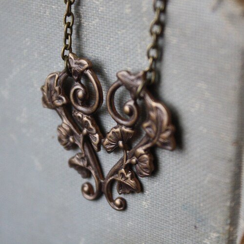 Victorian Morning Glory Necklace