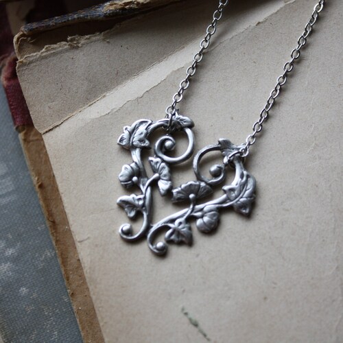 MORNING GLORY Necklace Morning Glory Jewelry Vintage Etsy