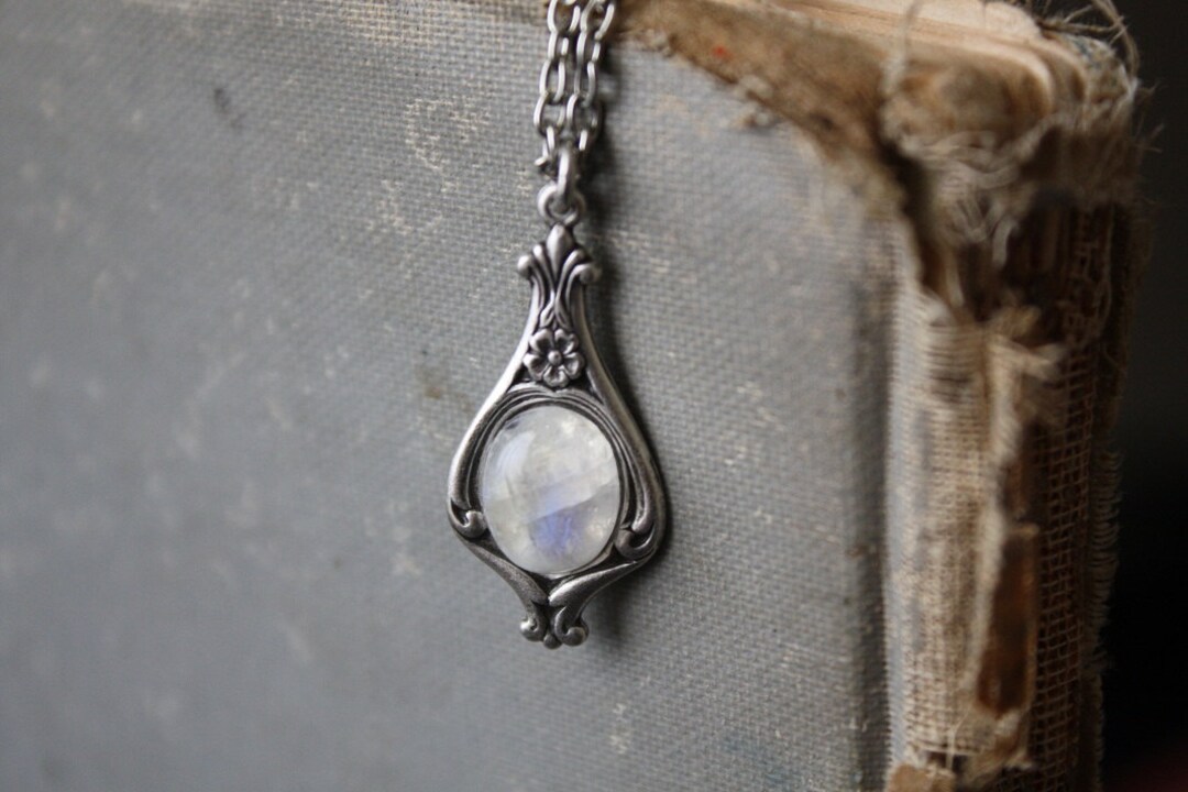 Moonstone Necklace Etsy
