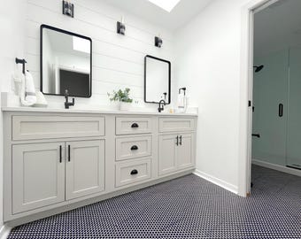 Maple Double Sink Bath Vanity: Hand Crafted, Custom Sizes