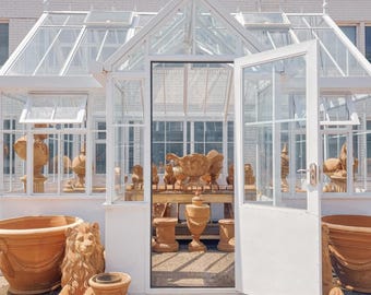 Victorian Style Metal & Glass Greenhouse Kit - English Conservatory