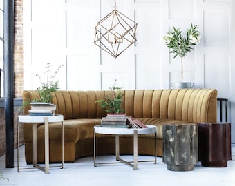 Vintage Gold Velvet Lounge | Velvet Lounge Sofa | Free Shipping
