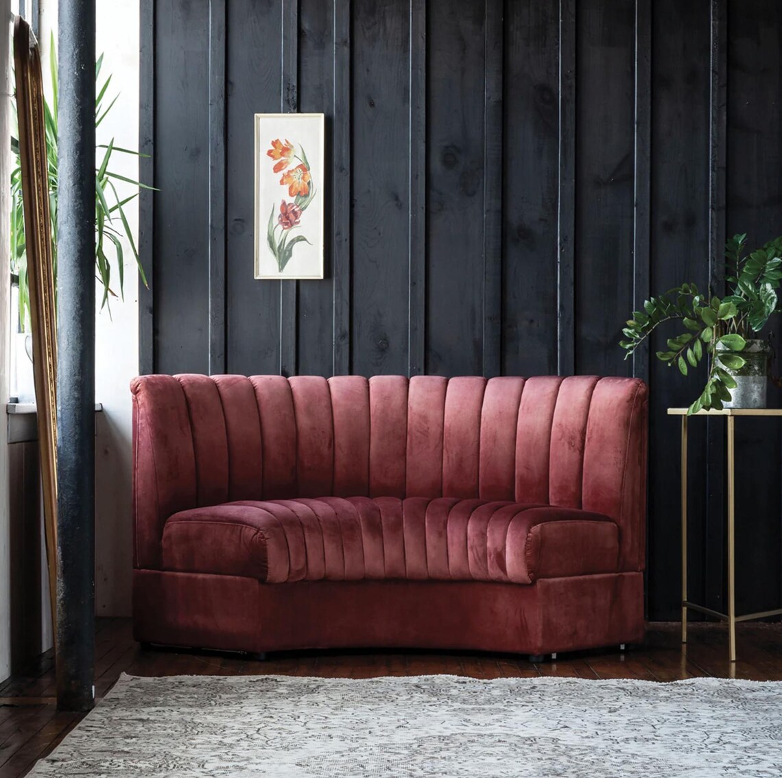 Velvet Raspberry Fantasy Rasberry Pink Velvet Lounge | Velvet Lounge Sofa | Free Shipping - Etsy