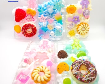 Kawaii Fairy Kei Custom Deco Phone Cases Creepy Cute Decora Iphone Samsung Galaxy LG LGV ZTE Huawei Droid