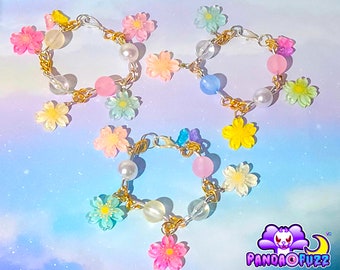 Sakura Cherry Blossom Butterfly Kawaii Bracelet
