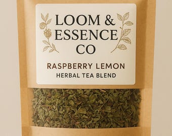 Raspberry Lemon Herbal Tea Blend: Organic Women's Wellness Loose Leaf Tea