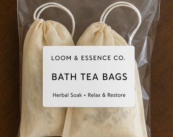 Lavender Detox Bath Tea Bags: Herbal Soak, Relaxing Aromatherapy