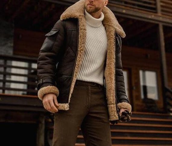 Giacca Da Aviatore Da Uomo In Vera Pelle 100% RAF B3 - Foto 11