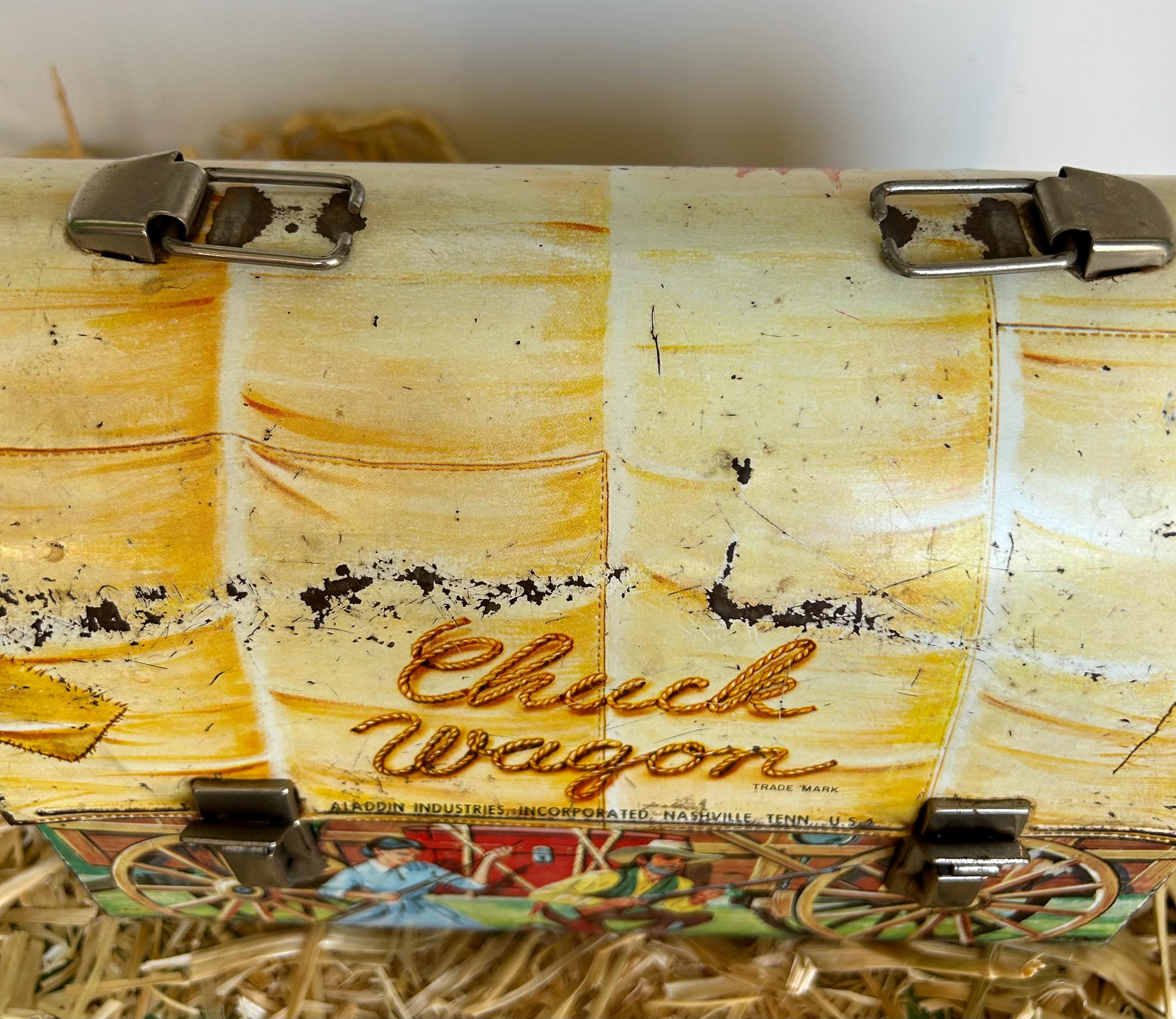 Vintage Aladdin Chuck Wagon Lunchbox With Thermos - Etsy