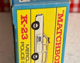 MATCHBOX SPEED KINGS K-23 MERCURY POLICE CAR EMBALAJE ORIGINAL MATCHBOX SPEED KINGS K-23 MERCURY POLICE CAR EMBALAJE ORIGINAL