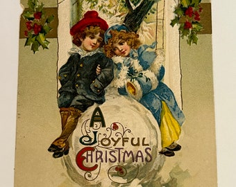 Vintage Christmas Postcard 1912