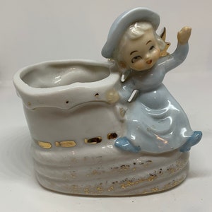 Vintage Baby Boot Figurine