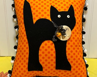 Handmade Scaredy-cat Pillow