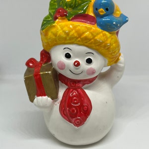 Vintage Napco Snowman Shaker