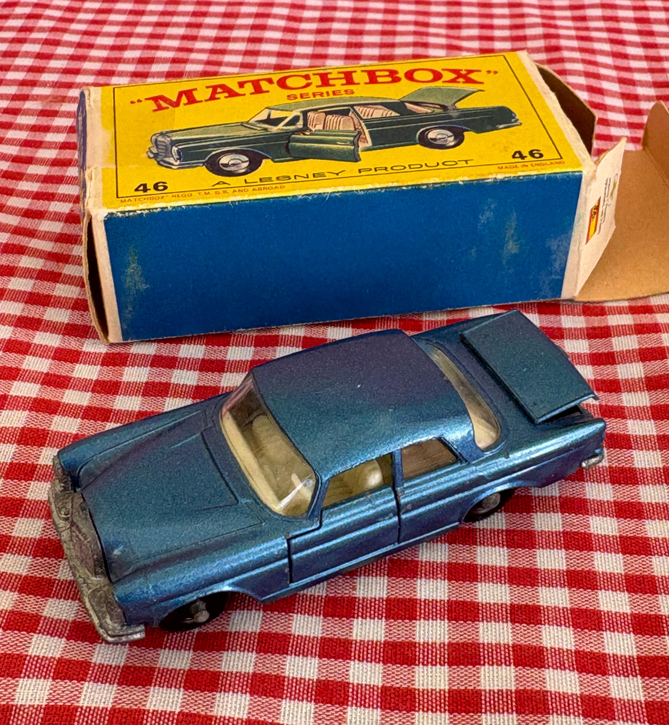 Lot Matchbox Vintage - Mercedes 300 SE Coupé, Rod Roller, Land Rover Fire - N⁰46-57-21