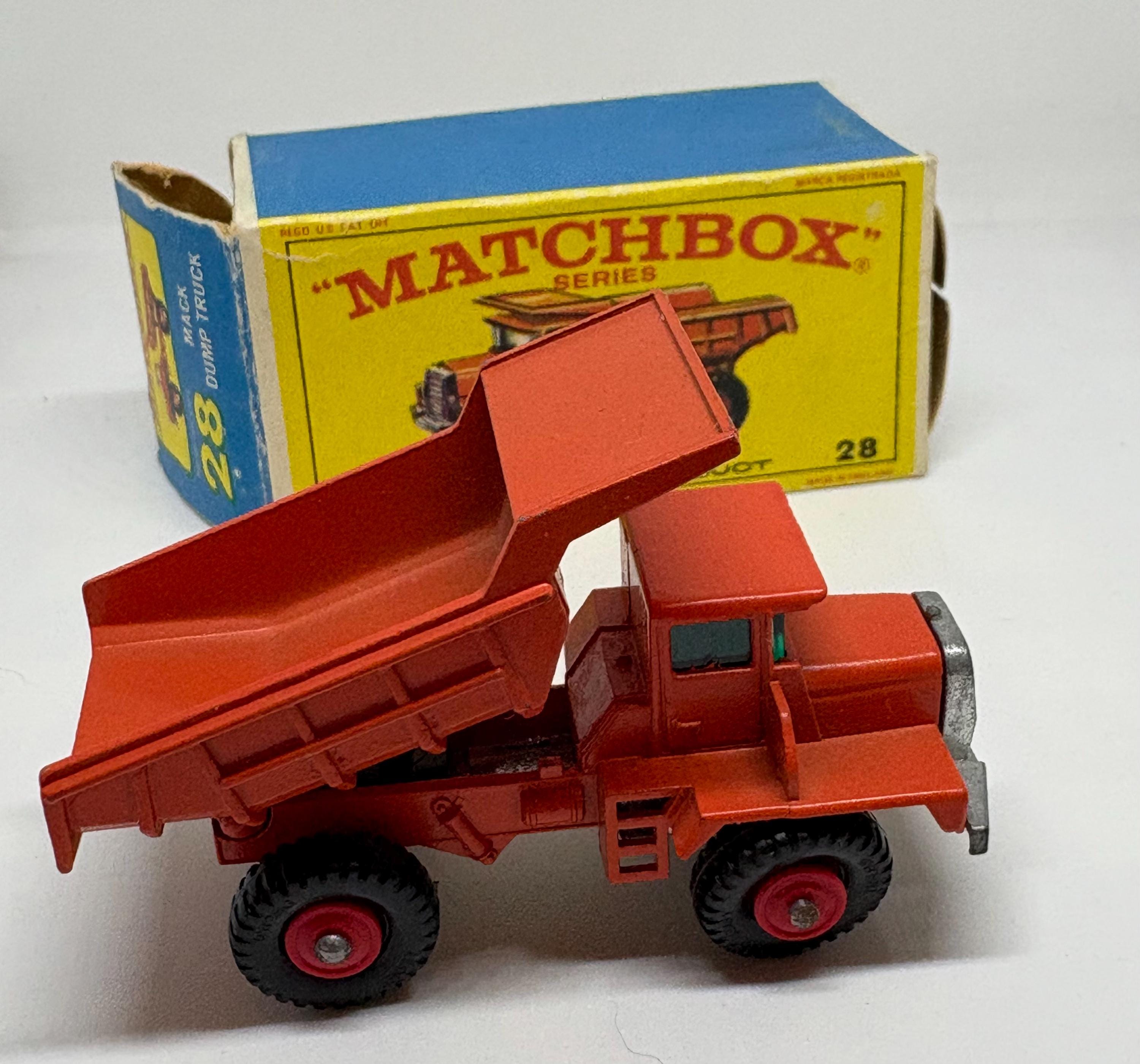 Vintage Matchbox #28 Mack Dump Truck - Etsy