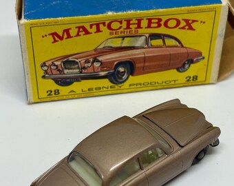 Vintage Matchbox #28 Mark Ten Jaguar - Etsy