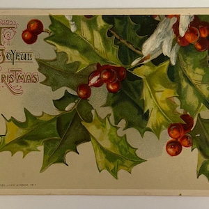 Vintage Christmas Postcard 1912