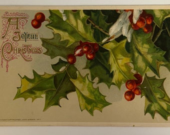 Stara pocztówka świąteczna 1912