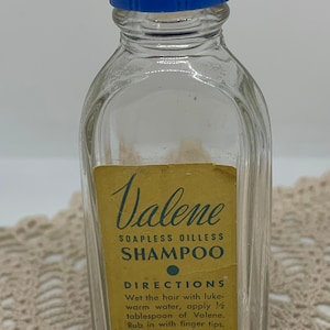 Vintage Valene Shampoo Bottle