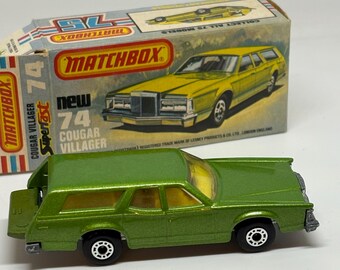 Vintage Matchbox #74 Cougar Villager in Box - Etsy