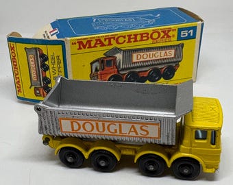 Vintage Matchbox #51 8 Wheel Tipper in Original Box - Etsy