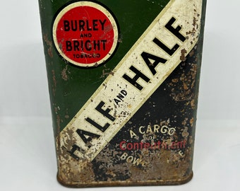 Vintage Half and Half Tobacco Tin