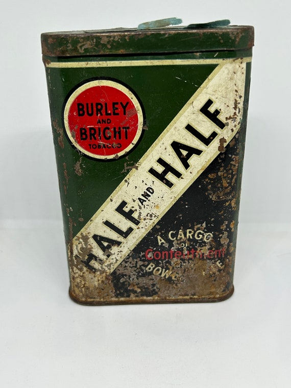 vintage half and half tobacco tins Vintage Half and Half Tobacco Tin