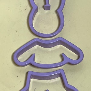 Three Piece Easter Bunny Cookie Cutter