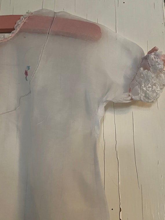 Vintage Organza Baby Dress - image 3